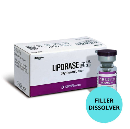 LIPORASE (HYALURONIDASE)Liporase Hyaluronidase is an enzyme that dissolves Hyaluronic Acid by speeding up the rate at which it is absorbed by the body. It is often used to dissolve hyaluronic acid fillers due to overfilling, uneven distribution of fillers