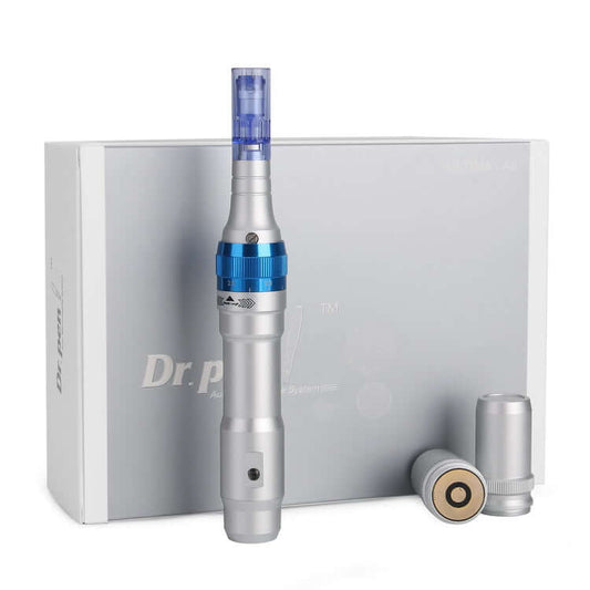 Dr Pen Auto Microneedle System Ultima - A6Dr Pen Auto Microneedle System is a revolutionary micro-needling device which aims to tighten, lift and rejuvenate the skin. Benefits include: Safer and more effective in piercing the skin than traditional skin ne