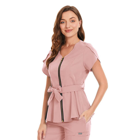 Short Sleeve Beauty Salon WorkwearIntroducing our Short Sleeve Beauty Salon Workwear, designed to provide comfort, style, and functionality for professionals in the beauty industry. These workwear garments are perfect for warmer weather or when you prefer