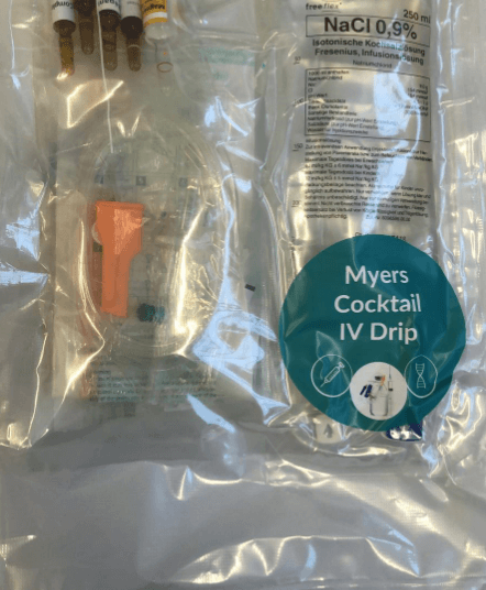 Myers Cocktail IV Drip with NaCl 0.9% for beauty aesthetics and wellbeing