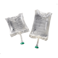 Sterile saline water pouches for irrigation, 0.9% sodium chloride, box of 10 x 250ml, beauty aesthetics product, non-injectable.