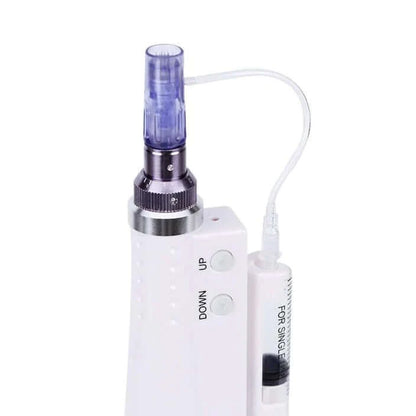 2 in 1 Hydra Injector Derma Pen with Nano Mesotherapy Microneedles for Beauty Aesthetics and Skin Rejuvenation