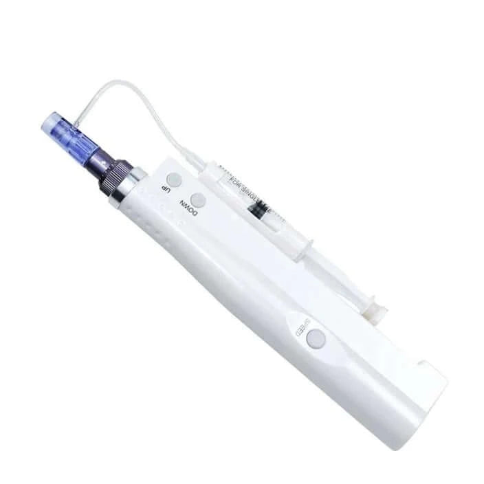 2 in 1 Hydra Injector Derma Pen for Beauty Aesthetics with Nanoscale Needles for Microneedling and Mesotherapy