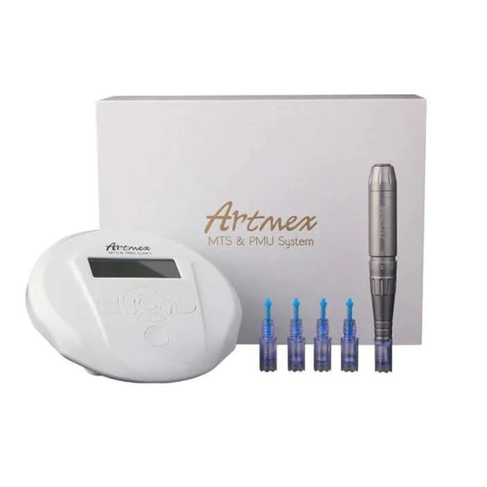 Artmex V6 Permanent Makeup Eyebrow Tattoo MachineArtmex V6 Permanent Makeup Eyebrow Tattoo machine With Digital Control Panel Micropigmentation Device Eye Brow Lip Rotary Pen Description:1. Designed with 5 high grade rubber rings, they can reduce the grip