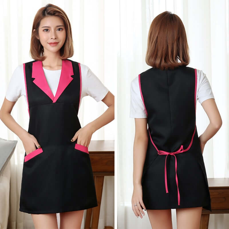 Nail Salon Dress With PocketsIntroducing our Nail Salon Dress With Pockets, specially designed to meet the needs of nail salon professionals. This dress combines style, functionality, and comfort, allowing you to work with ease while maintaining a polishe