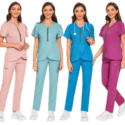 Spa Uniforms V-Neck Working ClothesEnhance your professional image and elevate your spa experience with our Spa Uniforms V-Neck Working Clothes. These specially designed uniforms are crafted to provide comfort, style, and functionality for spa professiona