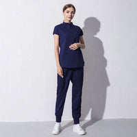 Fashionable women salon workwear set featuring a stylish and comfortable design, ideal for professionals in the beauty aesthetics industry.